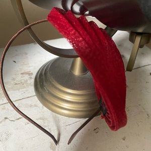 Unique Red Fascinator